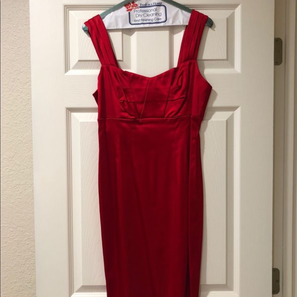 Women’s Red Calvin Klein Dress - Size 6